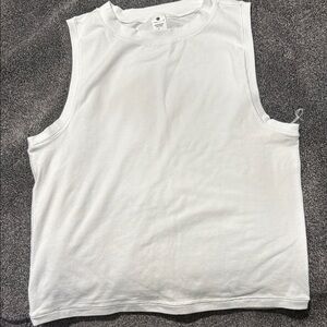 White Sleeveless Top